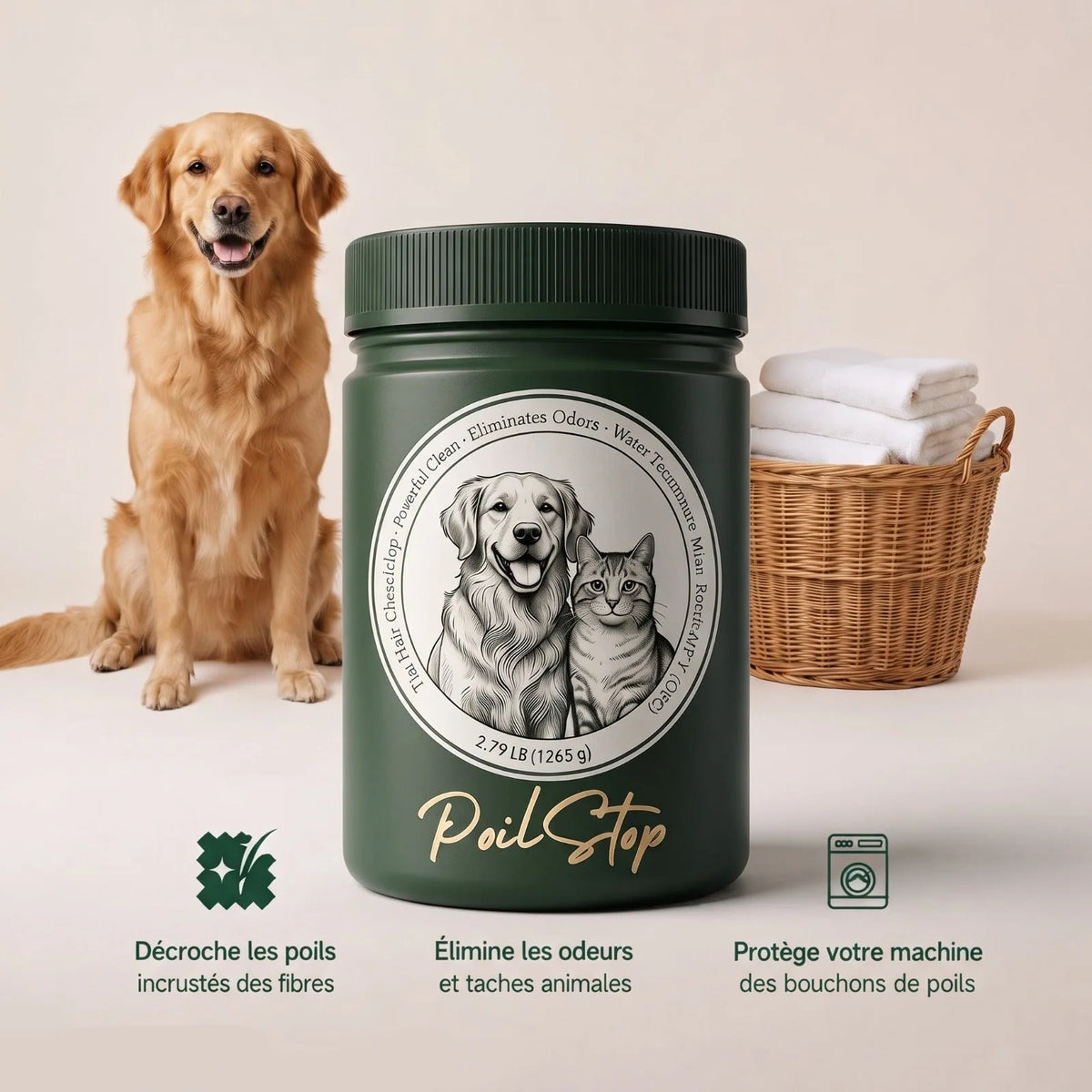 Additif Lessive Poils d'Animaux