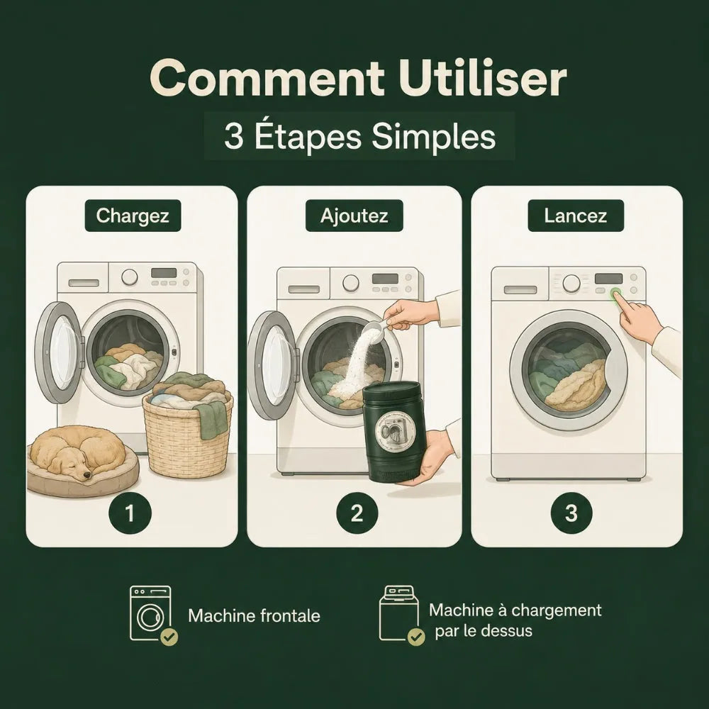 Additif Lessive Poils d'Animaux