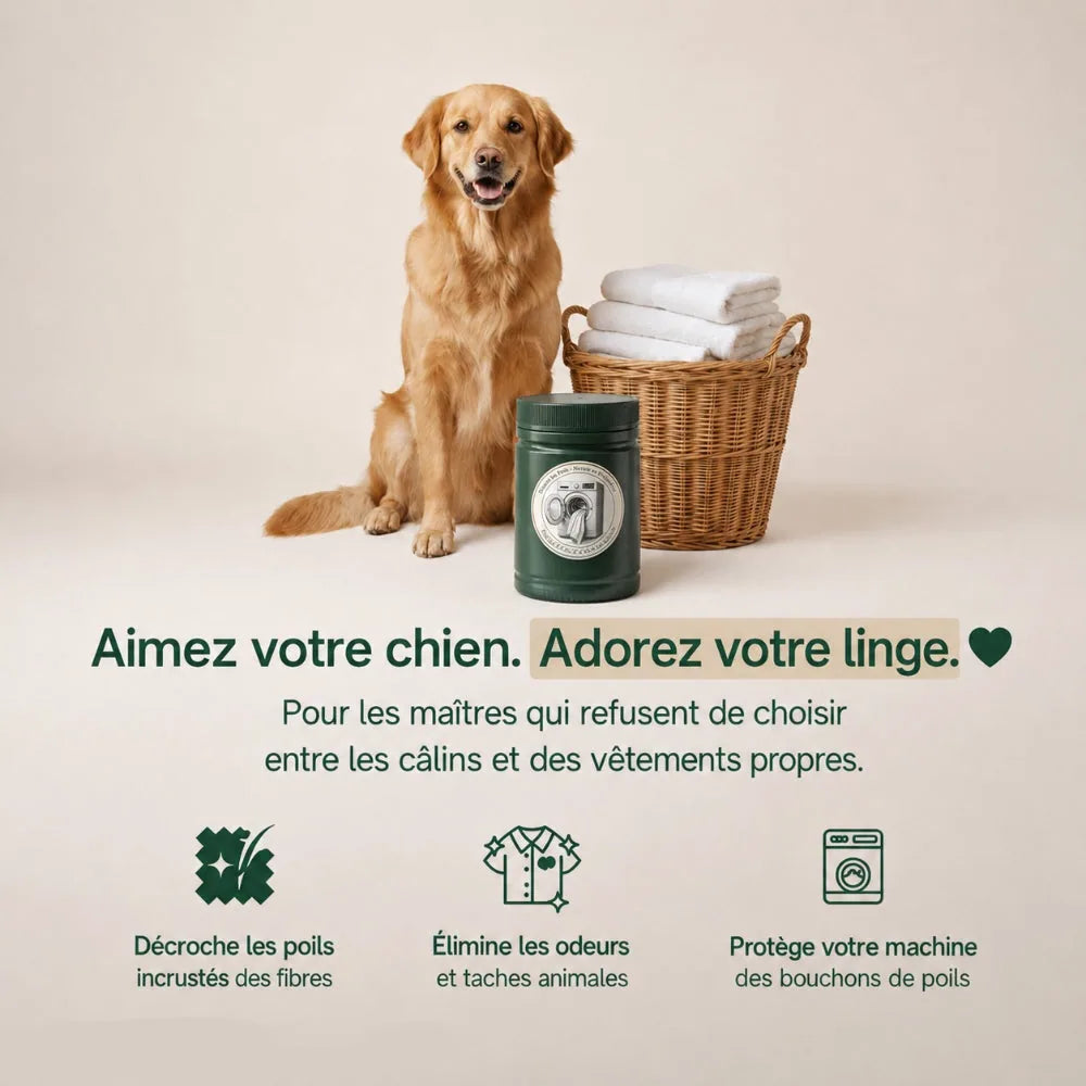 Additif Lessive Poils d'Animaux