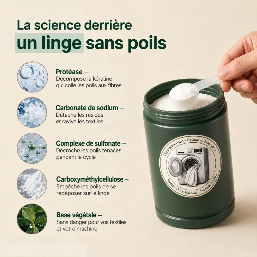 Additif Lessive Poils d'Animaux